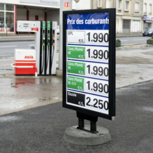Panneau affichage de prix