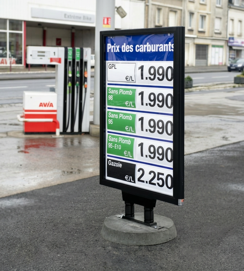 Panneau affichage de prix